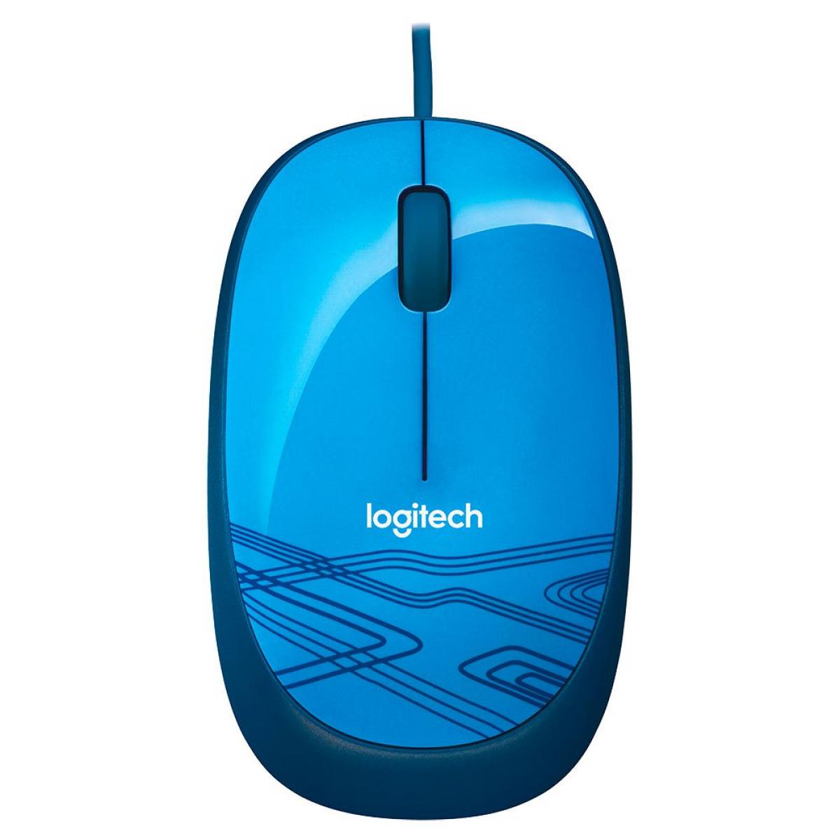 Logitech M105 Wired Mouse - blue | GTS - Amman Jordan