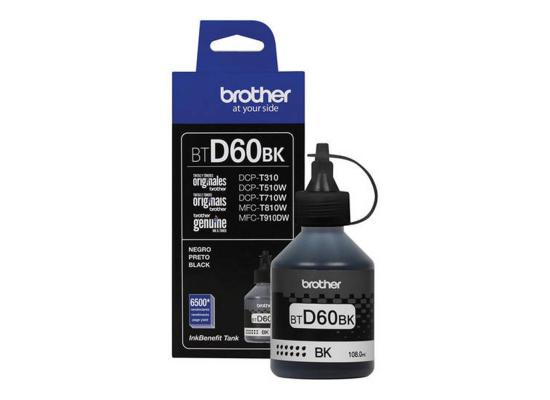 Original Brother Ink Bottle Black BTD60BK 