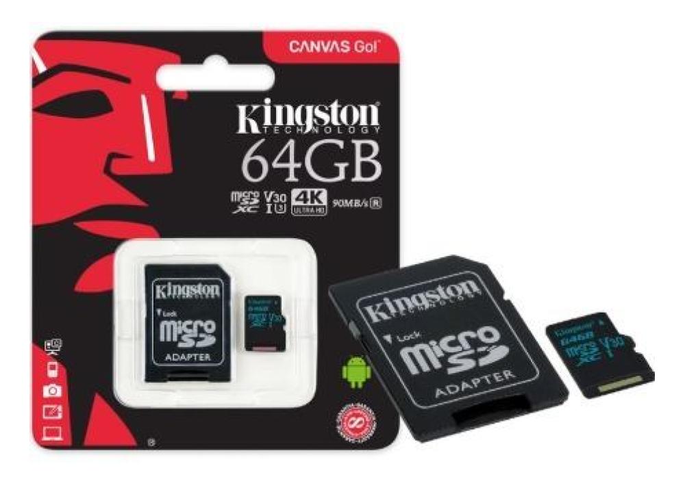 Карта памяти microsdxc uhs i u3 kingston canvas select plus 512 гб