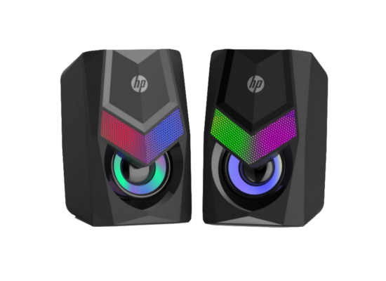  HP DHE-6000 RGB Backlit Gaming Stereo Speakers 