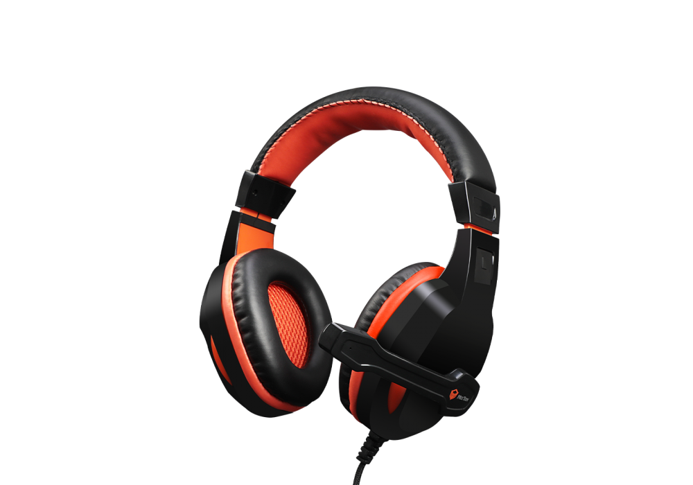 Meetion Wired Gaming Headset Scalable Noise-canceling Stereo Leather  with Mic HP010