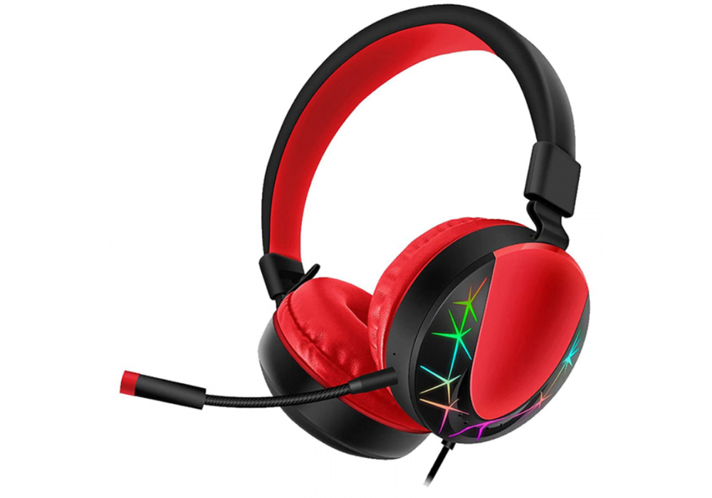 Headset Gaming AKZ-021 RGB RED