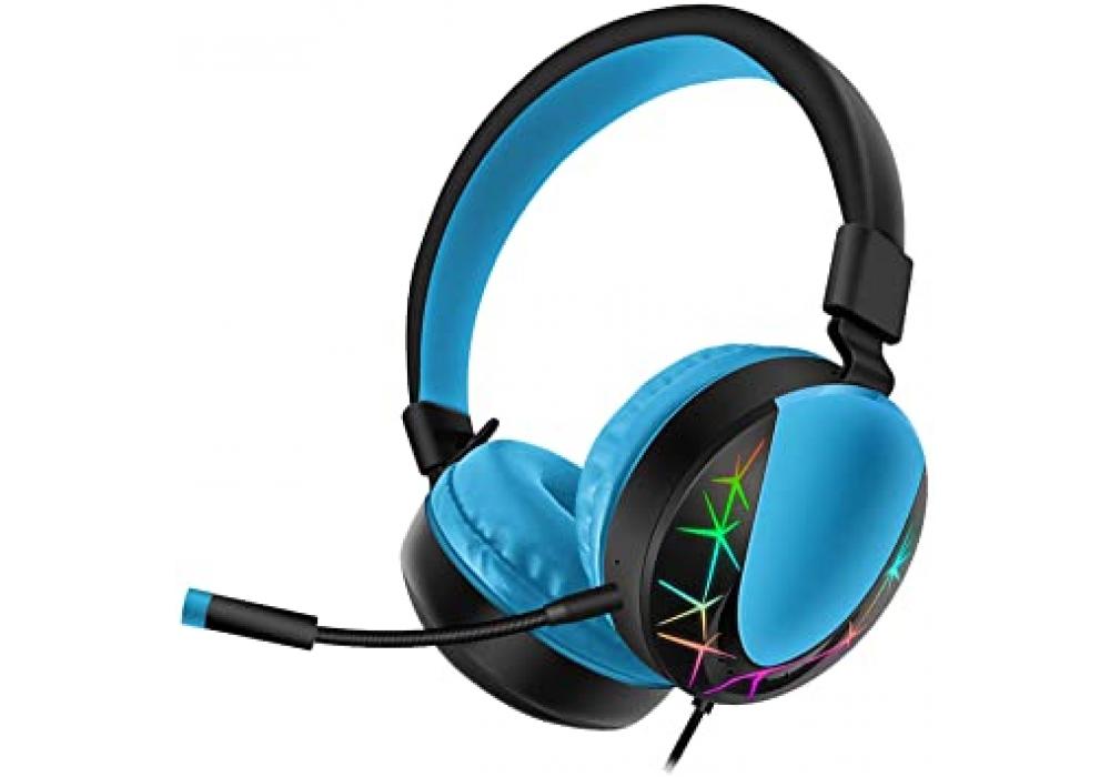 Headset Gaming AKZ-021 RGB Blue