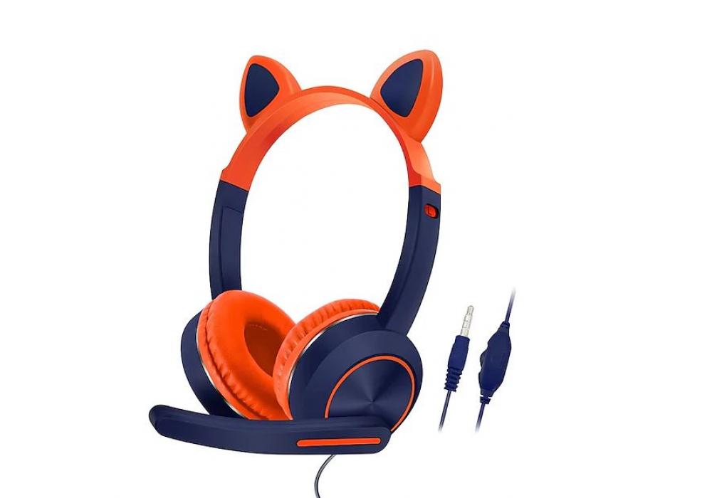 Headset Gaming AKZ024 - Orange/ Dark Blue