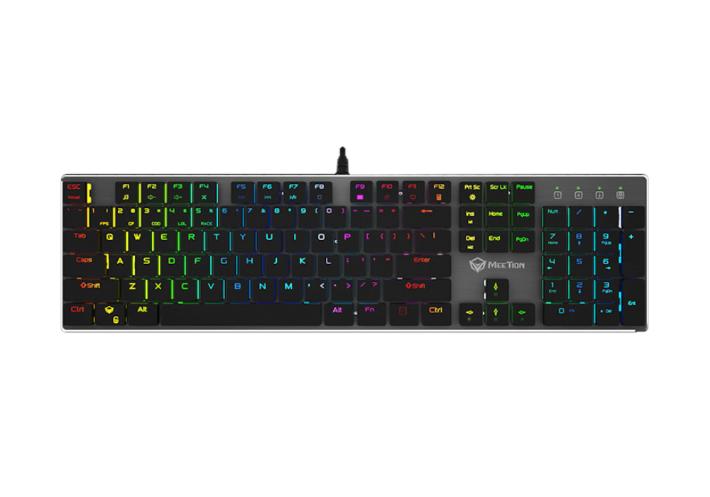 Meetion Ultra-thin Mechanical Keyboard RGB Wired MK80
